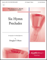Six Hymn Preludes for Four in Hand Handbell sheet music cover Thumbnail